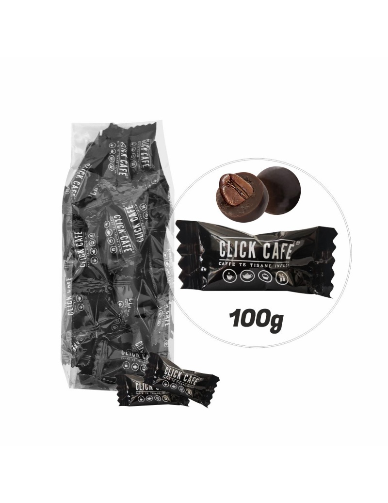 Chicco di caffè ricoperto di cioccolato 100 grammi