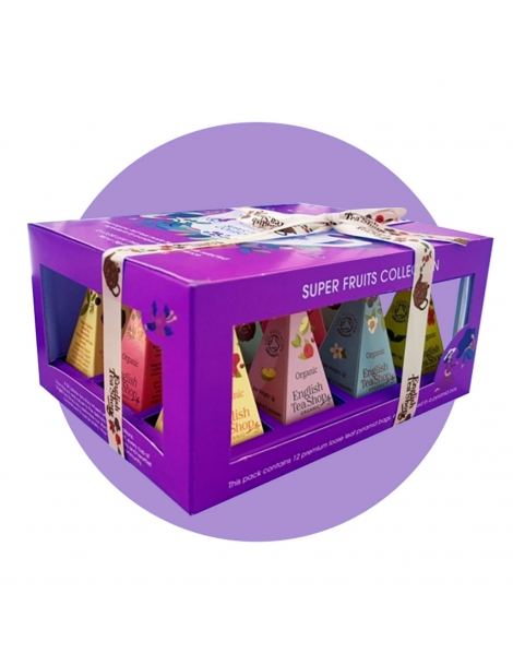 Box 12 filtri piramidali misti English Tea Shop - Super Fruits