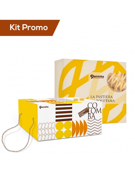 Kit Colomba con scorrette d'arancia e pastiera tradizionale Perrotta