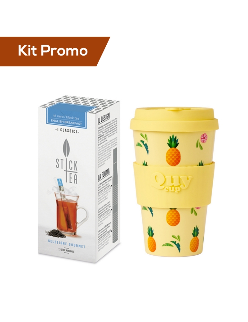 Kit Stick Tea Tè English Breakfast con Quy Cup 400 ml