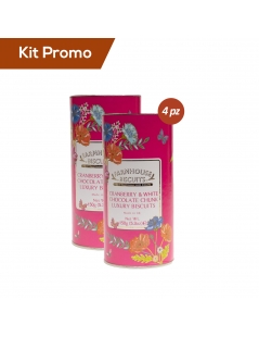 Kit 4 pacchi di Biscotti ai Mirtilli Rossi e Cioccolato Bianco