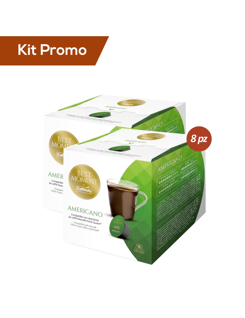 Kit 8 box Caffè americano in capsule compatibile Dolce Gusto