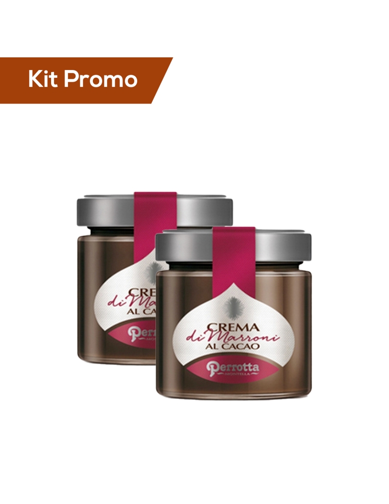 Kit 2 vasetti di crema spalmabile di castagne al cacao