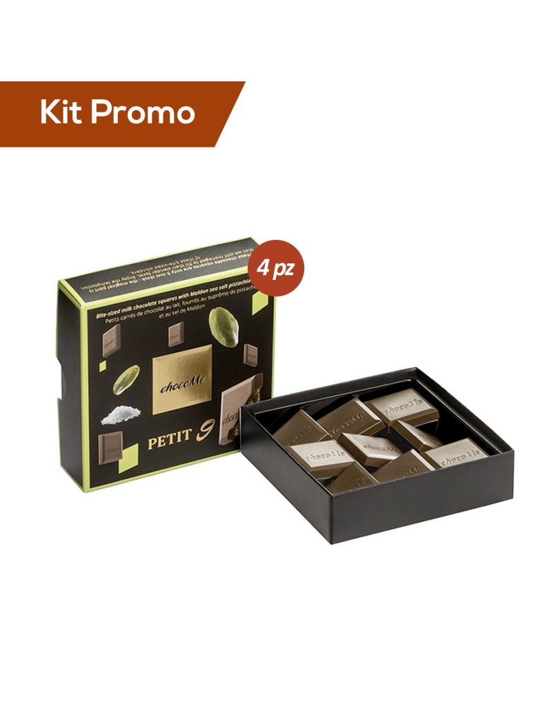 Kit 4 box di Cioccolatini Al Latte Con Ripieno Al Pistacchio
