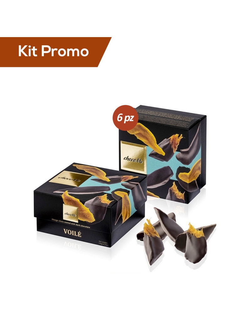 Kit 6 box di Mango Ricoperto Di Cioccolato Fondente