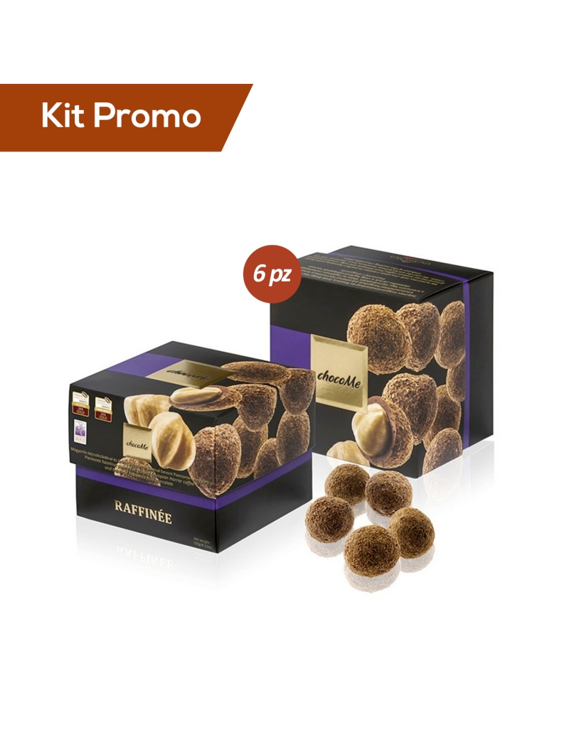 Kit 6 box di Nocciole Del Piemonte Ricoperte Di Cioccolato e Caffè