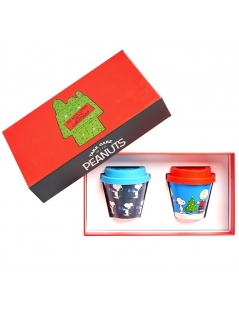 Confezione regalo natalizia bicchierini Quy Cup, snoopy