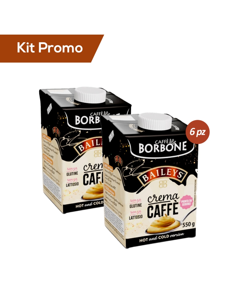 Kit 6 Crema Caffè al Baileys, Borbone