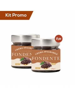 Kit 8 vasetti di Crema al Cioccolato Fondente