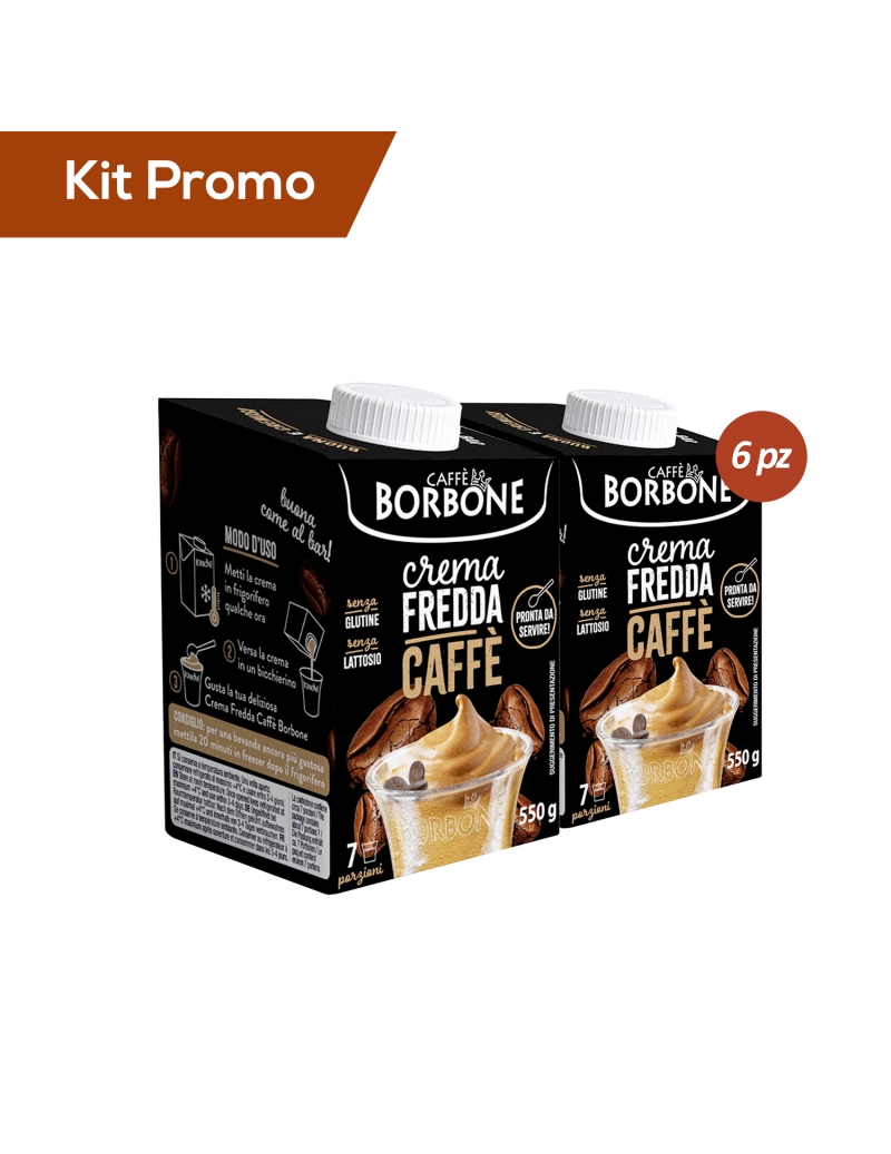 Kit 6 Break di Crema Caffè Borbone, senza glutine e senza lattosio