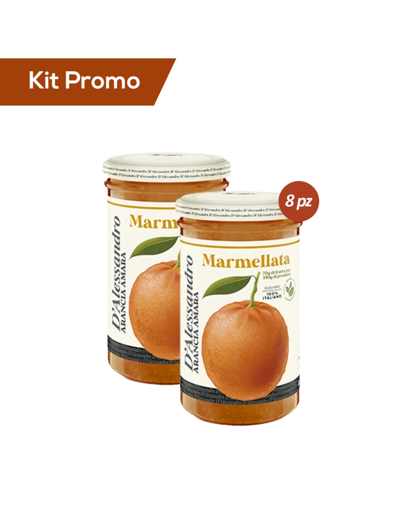 Kit 8 vasetti Marmellata di arance senza Glutine