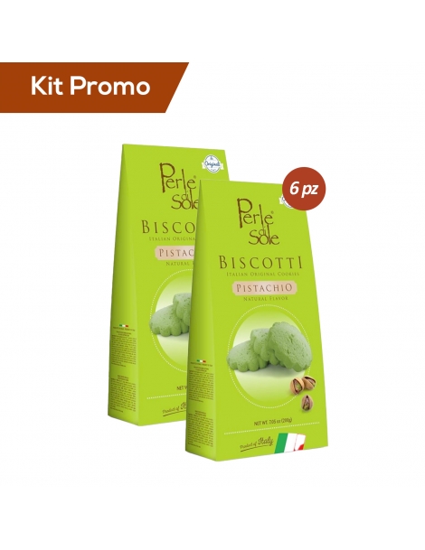 Kit 6 astucci di Biscotti al gusto pistacchio, Perle di Sole