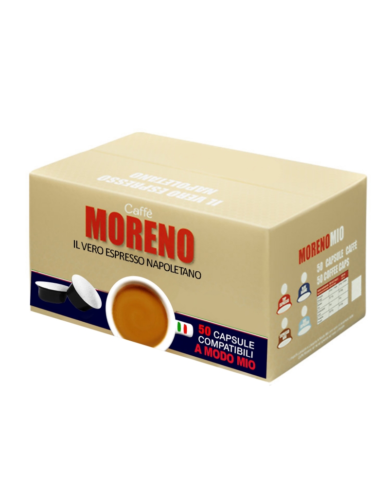 Caffè Moreno 50 Capsule A Modo Mio Miscela Aroma Espresso