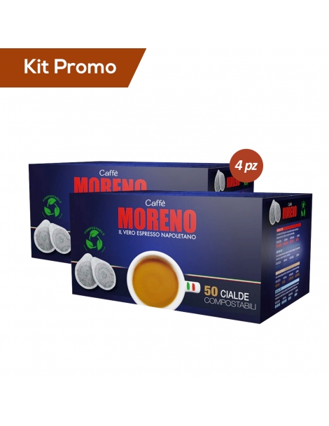 Kit 200 Cialde Caffè Moreno Miscela Aroma Espresso