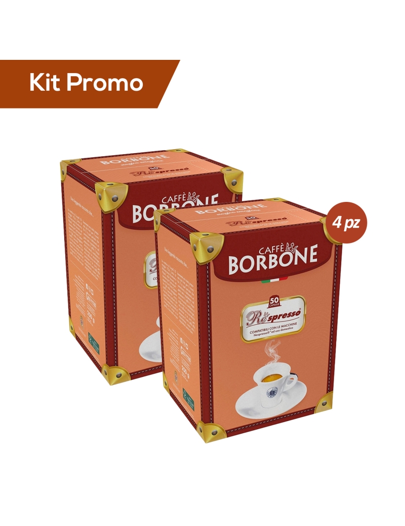 Kit 200 Capsule Nespresso Miscela Blu Borbone