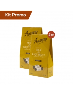 Kit 2 astucci caramelle mou e liquirizia , Amarelli senza glutine