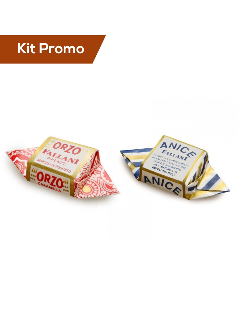 Kit 500 gr di caramelle Fallani al gusto orzo e anice