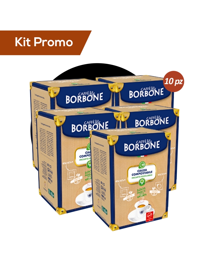 Box 500 Cialde compostabili Caffè Borbone Miscela Nera