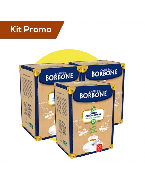 Box 150 Cialde compostabili caffè Borbone, miscela oro