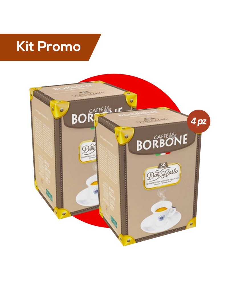 Kit 200 capsule compatibili a Modo mio Caffè Borbone, Miscela Rossa