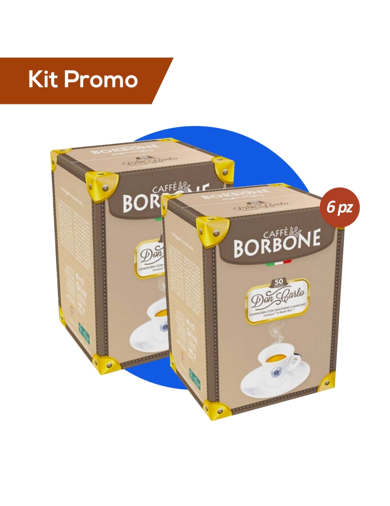 Kit 6 cartoni di Capsule A Modo Mio Miscela Blu Borbone