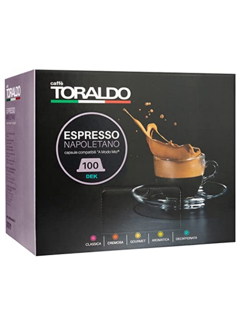 Capsule caffè a modo mio, caffè Toraldo miscela Decaffeinata