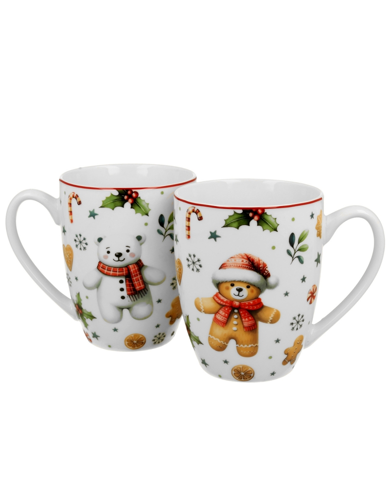 Coppia di tazze ''Christmas cuties'' in confezione regalo.