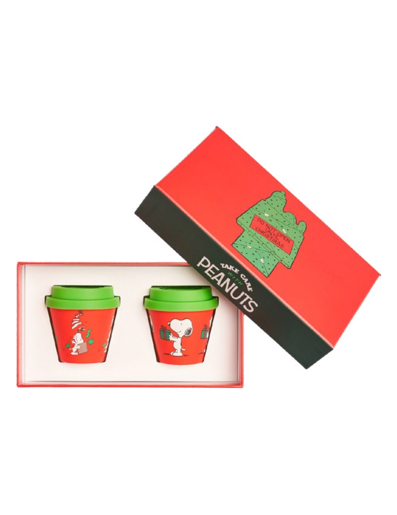 Confezione regalo natalizia bicchierini Quy Cup, snoopy 14