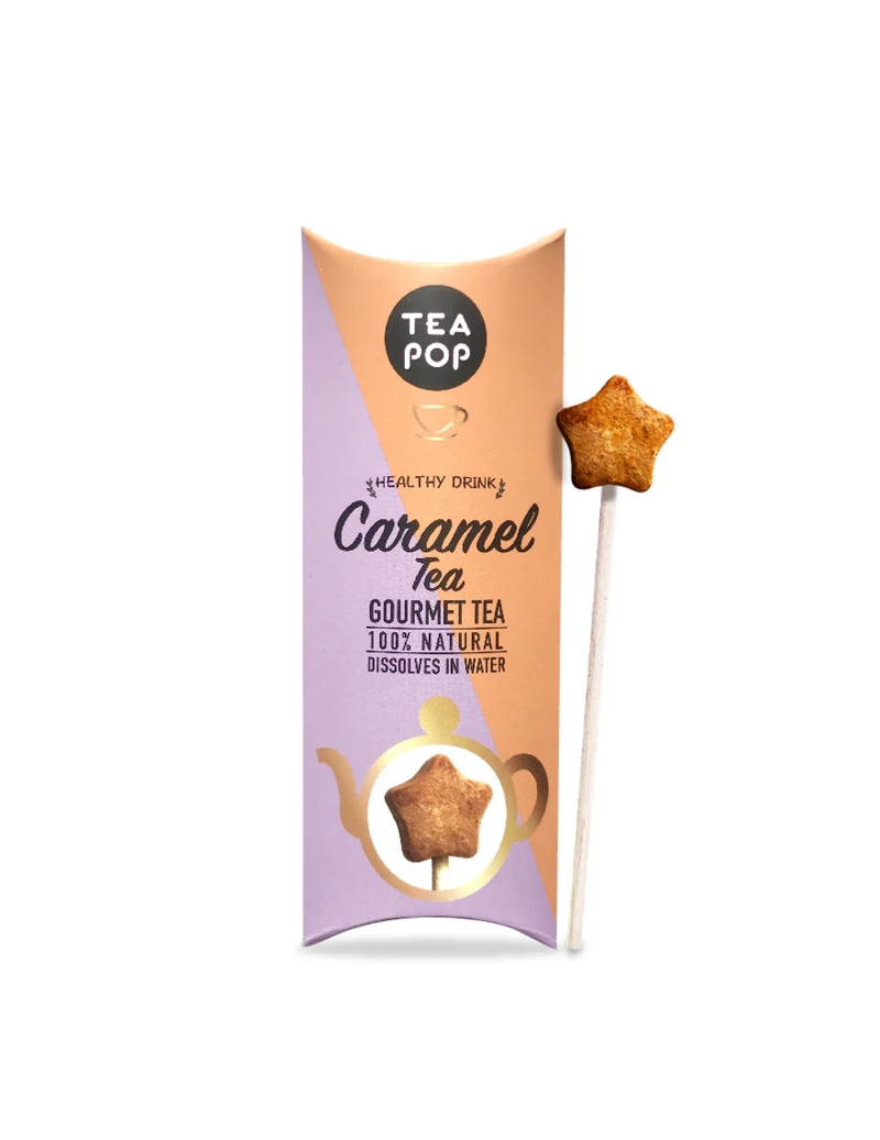 Tea Pop Tè Al Caramello Gourmet Cristallizzato Su Stecco