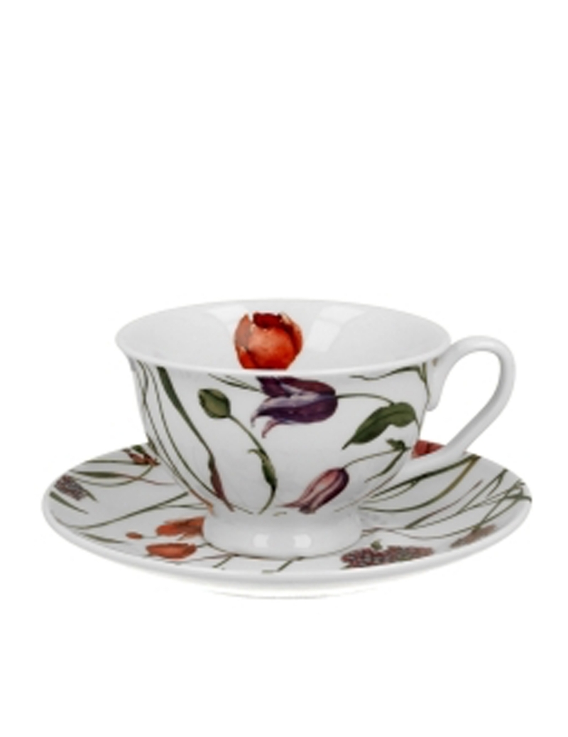 Mug Con Piattino Prato Fiorito